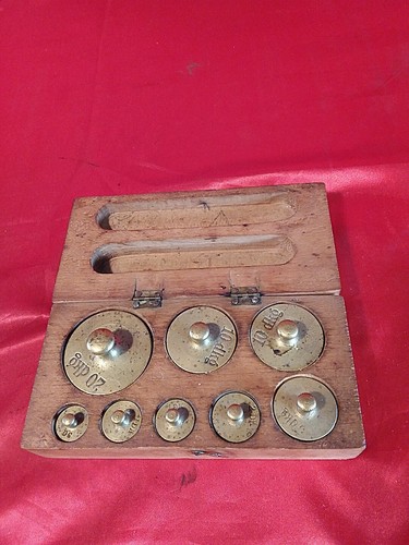 Antike gewichte messing - 8,