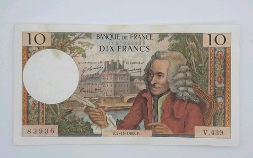 1968 banque france 10 - -,