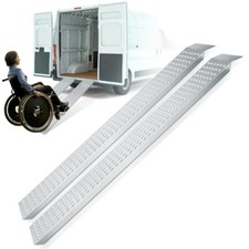 2X Auffahrrampe Auffahrrampen 160cm Heavy Duty 400kg Auffahrschiene Laderampe