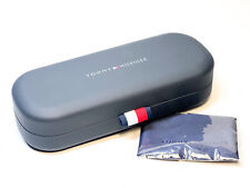 1 Original Tommy Hilfiger Etui Brillenetui dunkelblau aus Metall Neu