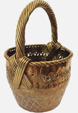 Vintage Blumenkorb mit Henkel