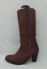 MEGA F.H. Senka Stiefel braun Gr. 40 Leder Fell Limited Edition