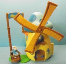 Die Schlumpf - WINDMÜHLE mit 2 Schlümpfen  komplett JAKKS TOP