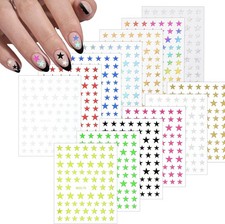 13 Blatt Nagelsticker Sterne