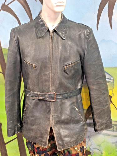 Alte 40er lederjacke militär - alte,