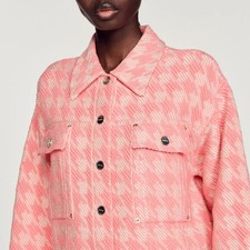 Sandro Damen Strickjacke Rosa