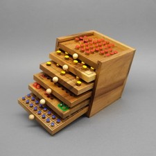 Tolle Spielesammlung, 6 verschiedene Spiele aus Holz in einer praktischen Holzbo