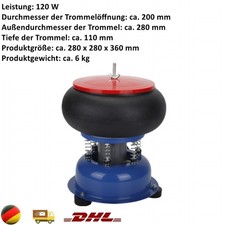 120W Poliertrommel vibrierende Poliermaschine Vibrationsbecher Polieren bis 6 KG