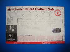 96/97 Ticket Manchester United BVB Dortmund Eintrittskarte Sammler UEFA CL