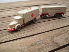 Wiking 51/48k Krupp Thermos Kofferlkw + Anhänger unverglast Saure 177/541 1:87 