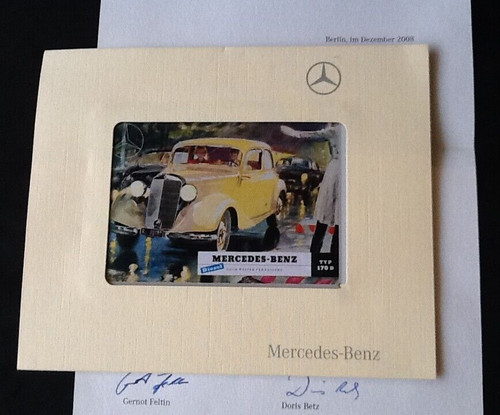 Mercedes benz sammelkarte - mercedes,