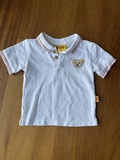 Steiff Poloshirt Gr. 68 weiß rosa