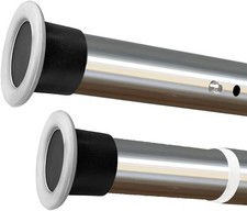 Edelstahl Teleskopstange Duschvorhangstange 210-260cm Silber Ø32mm Klemmstange