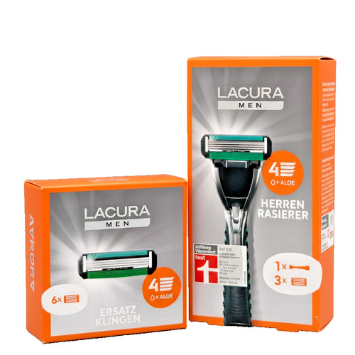 Lacura men klingen rasierer - lacura, 4-klingen-rasierer