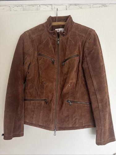 Damen jacke braun wildleder - damen,