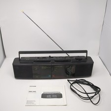 Siemens RM 845 Double Cassette Stereo Tape Player Portable Radio 80er Vintage