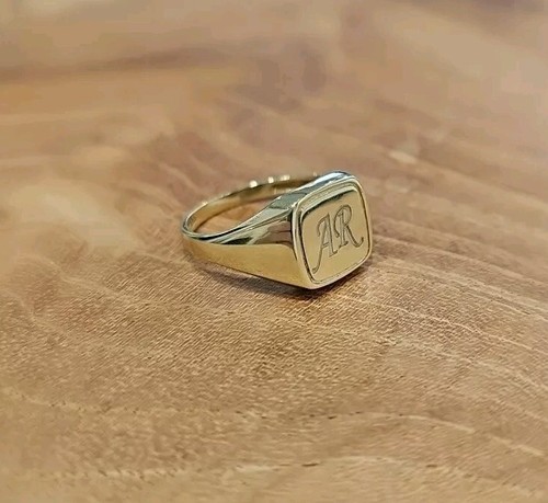 Siegelring gold 585 initialien - gold,