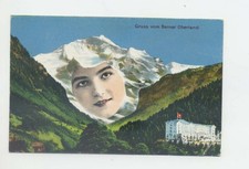 Ak Berggesichter Gruss vom Berner Oberland