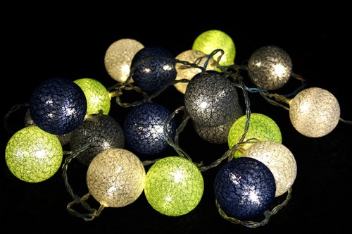 Stoff ball lichterkette er - ball, 20`er