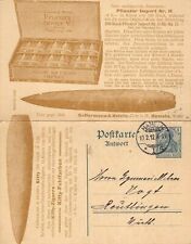 Doppelkarte Werbung Ganzsache 1912 DR Gellermann Holste Zigarren Hameln