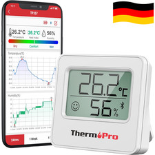 ThermoPro TP357 Bluetooth 80m Hygrometer Indoor Room Thermometer Digital Mini Ap
