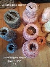 Häkelgarn Reste und Knäuel