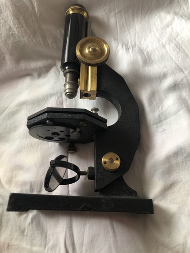 Antiques mikroskop messing - antiques, mikroskop,messing
