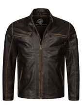 Herren Lederjacke Echt Leder