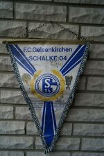 Riesiger,alter S 04,Schalke 04 Wimpel mit Unterschriften,60 cm (ohne Kette!!)