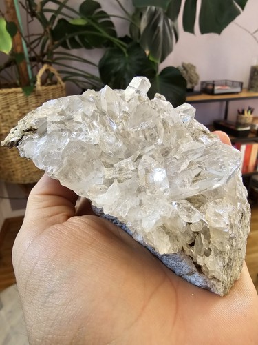 Bergkristall quarz stufe - bergkristall,