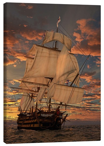 Leinwandbild die hms victory - victory,