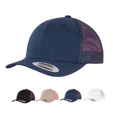 VINTAGE TRUCKER CAP Kappe Retro Trucker Mesh 6 Panel NEU Flexfit FX6606