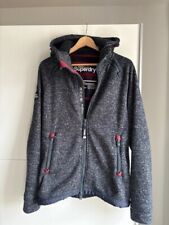SuperDry Jacke Sweatshirt Kapuzenjacke Ziphood L grau top erhalten