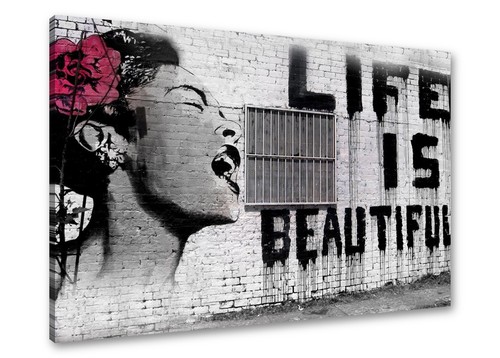 Bilder leinwand banksy - bilder, is