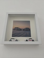 Hot Wheels Bilderrahmen Subaru WRX STI & Impreza mit Real Rider