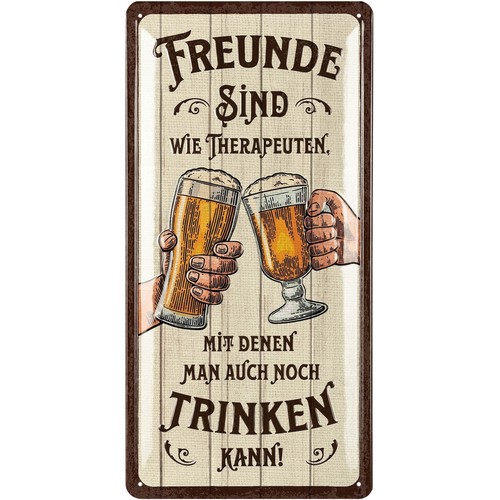 Retro blechschild bier - bier,
