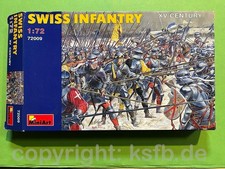 1:72 MiniArt 72009 Mittelalter Schweiz Ritter Figuren Soldaten Rüstung SELTEN
