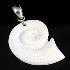 Muschel Schnecke ECHT Silber