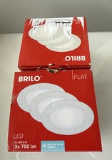6x Briloner LED Einbaustrahler Badleuchte 6x 6W 700lm 4000K weiß IP44 Ø114mm