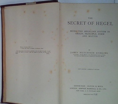 The secret hegel - the,