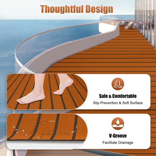 270 90cm teak eva schaum - teak,