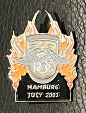 MOTORRAD Pin Anstecker HARLEY DAVIDSON HOG HAMBURG 2003