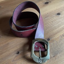 Ledergürtel rot Aigner mit