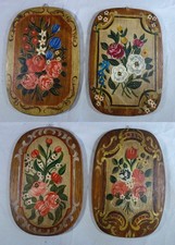 Bauernmalerei auf Teakholz -