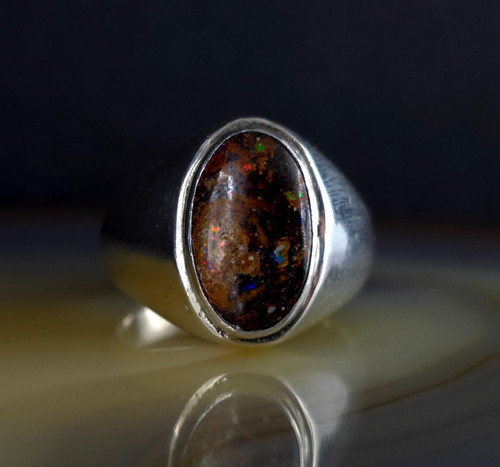 Ring silber 925 boulder - silber,