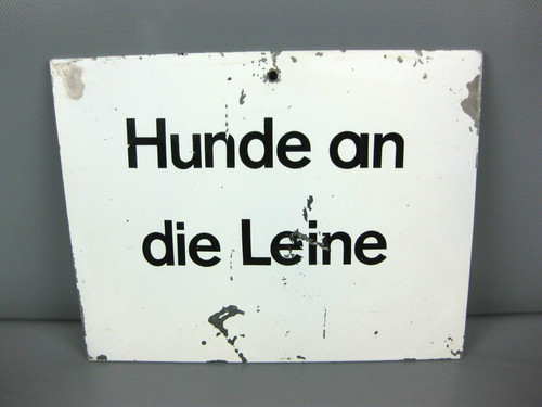 Altes metallschild hunde - altes,
