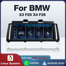 8.8" Multimedia Radio Navigation Android Auto Screen BMW X3 F25 NBT 2013-2015 DE