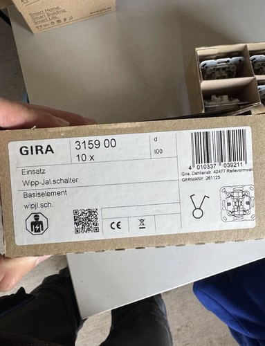 1x10 stück komplett set - 1x10, gira