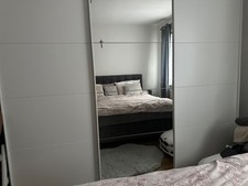 Weiß kleiderschrank mit