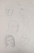 Alte Zeichnung Bleistift auf